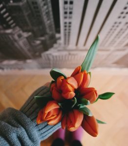 Flowers in workplace